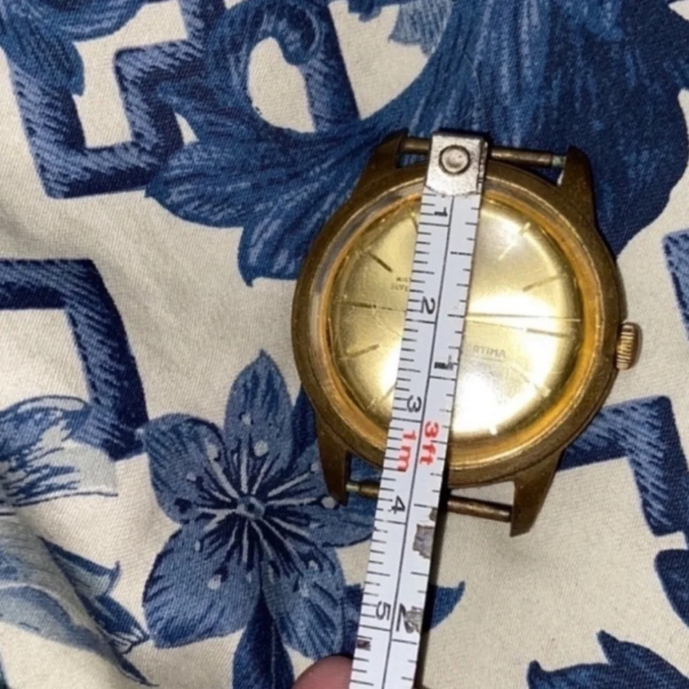 Mortima & Jean Cardot Gold Face Watch Collectible
